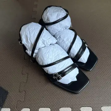 블랙 샌들 L