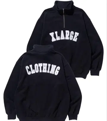 XLARGE 하프 지퍼 아치 로고 맨투맨 M