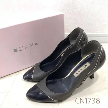DIANA 다이애나 바이컬러 하이힐 아몬드 토 펌프스