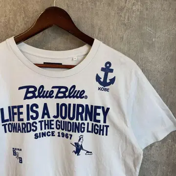 BLUE BLUE 티셔츠 로고 KOBE 스카이블루 L 사이즈