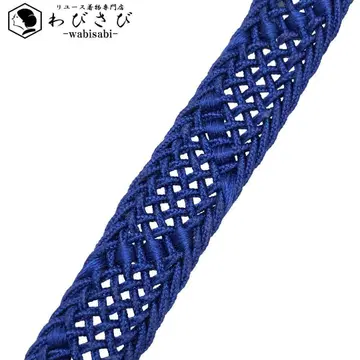 일본 정통의상 소품 허리띠 순수 실크 여름 아이템 파란색 C-6238