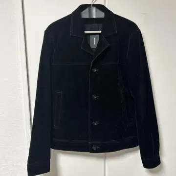 마인 데님 24aw 벨벳 스트레치 자켓 4 블랙
