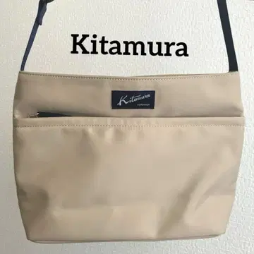 새상품급 Kitamura 키타무라 나일론 숄더백 베이지