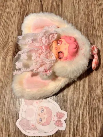 잘 자요 토끼 앞머리 핑크 오일 눈