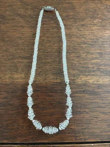 천연 수정 목걸이