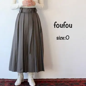 foufou 후후 슈퍼 턱 롱 스커트 사이즈 0 플레어