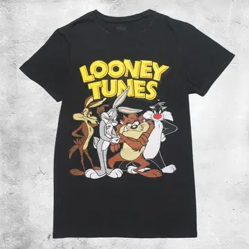 루니툰즈 티셔츠 LOONEY TUNES S 사이즈 블랙