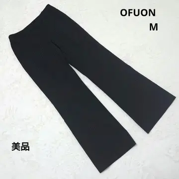 새상품급 OFUON 오프온 블랙 스트라이프 슬랙스 M