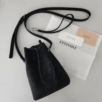 ESTIVANT 블랙 복조리형 숄더백