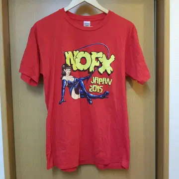 XL 사이즈 NOFX JAPAN TOUR 2015 티셔츠 레드