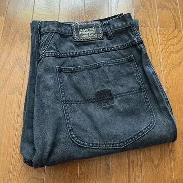 40인치 00's GIRBAUD 지르보 블랙 배기 진