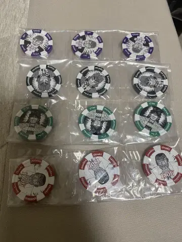 제일복권 카이지 칩 4종