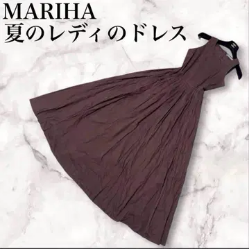 MARIHA 여름 레이디 드레스 롱 기장 원피스 슬리브리스 A 라인