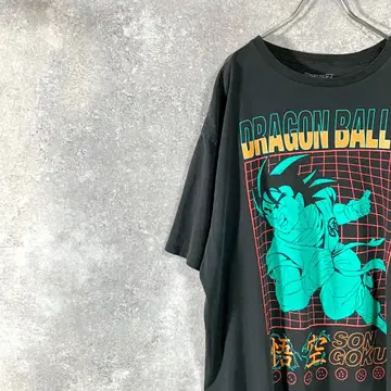 DRAGON BALL 티셔츠 반팔 블랙 드래곤볼 손오공