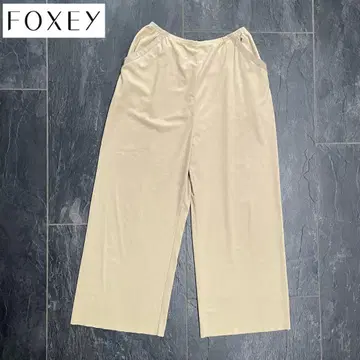 FOXEY NEW YORK 폭시 스트레치 와이드 팬츠