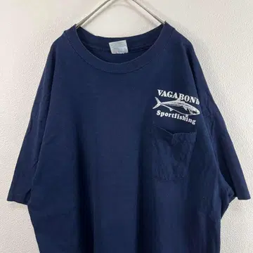 USA제 90년대 vagabond 낚시 낚시 티셔츠 빈티지