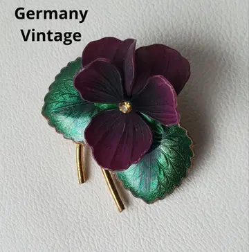 Germany Vintage 빈티지 바이올렛 브로치 주얼리