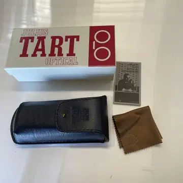 JULIUS TART OPTICAL 가죽 케이스 네이비