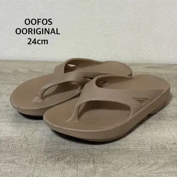 OOFOS OORIGINAL 리커버리 샌들 베이지 24cm