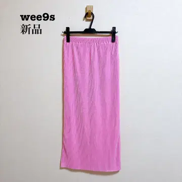 새상품 wee9s 슈퍼 스트레치 플리츠 스커트
