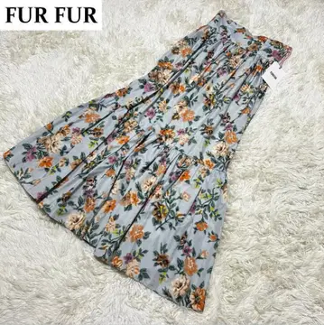 [택 포함 미사용] FUR FUR 클래식 플라워 스커트