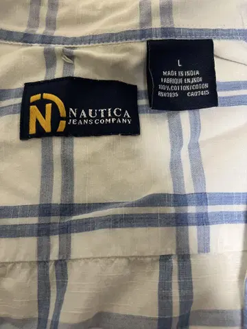 Nautica Jeans Company 체크 무늬 셔츠 L 사이즈