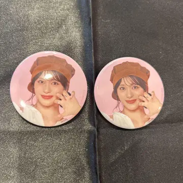 ME:I 미아이 이시이 란 핑크 2개 세트 아레나 투어 캔뱃지