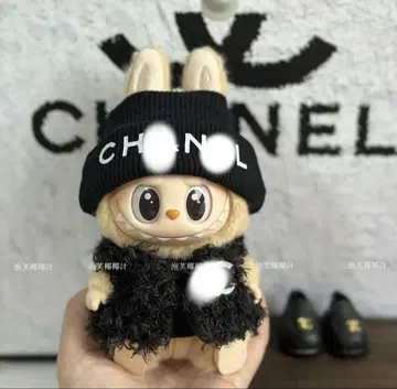 labubu 라부부 봉제 인형 의상 블랙 C 푹신푹신 2개 세트