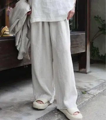 JOURNAL STANDARD LUXE 린넨 해린 이지 팬츠