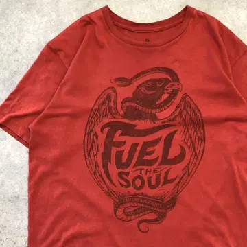 US 구제 의류 FUEL the SOUL 티셔츠 기업 샵 커피 바이크