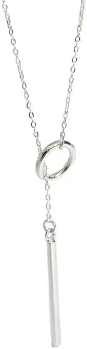 [gulamu jewelry] 롱 목걸이 여성용 실버 플라티나