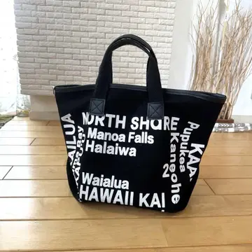 LOCO HAWAII 에코백 토트백 블랙