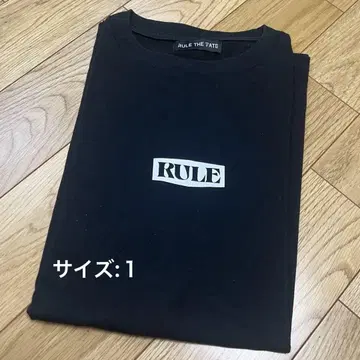 새상품급 RULE THE FATE 블랙 티셔츠 사이즈 1
