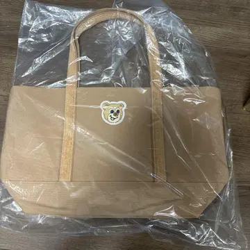 라브라리 바이 페이러 올드 테디 와펜 토트 대 베이지 새상품