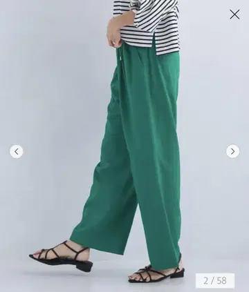 green label relaxing 브리즈 린넨 와이드 팬츠