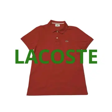 [LACOSTE] 라코스테 반팔 사이즈 3 폴로 셔츠 레드