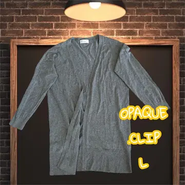 OPAQUE.CLIP 오파크 클립 가디건 L 그레이
