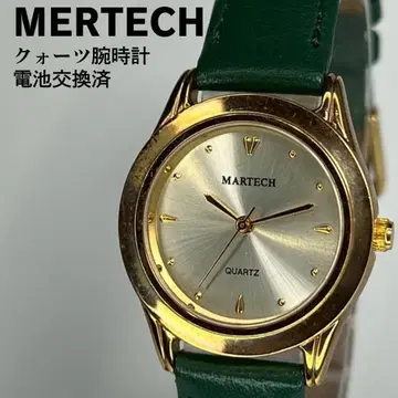 MERTECH 쿼츠 손목시계 골드 케이스 배터리 교환 완료
