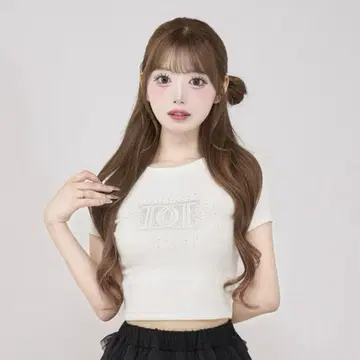미개봉 새상품 다리치 샤이니 DD 로고 컴팩트 티셔츠 화이트