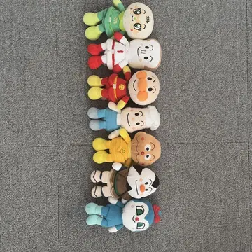 호빵맨 봉제 인형 8종 세트