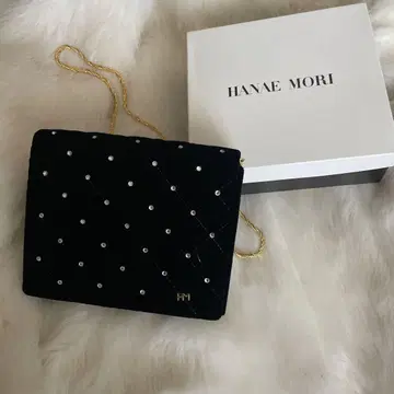 HANAEMORI 하나에모리 블랙 벨벳 숄더백