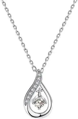 [gulamu jewelry] 흔들리는 목걸이 물방울 모양 티어드롭