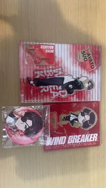 WIND BREAKER 소방슌히 아크릴 스탠드 캔뱃지 세트