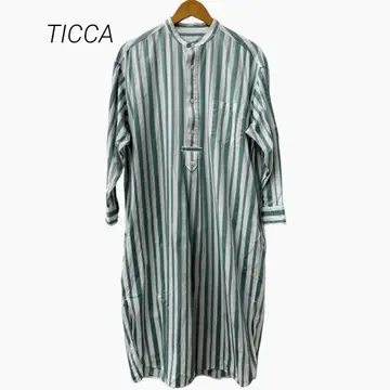 TICCA 밴드 카라 셔츠 원피스 Free