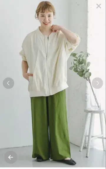 어반 리서치 린넨 레이온 와이드 팬츠