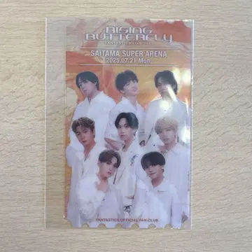 FANTASTICS 클리어 픽처 티켓