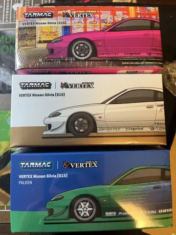 TARMAC Nissan Silvia S15 미니카 3대 세트