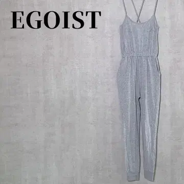 EGOIST 에고이스트 백 크로스 쭈리 올인원 밑단 리브 내추럴 무드 면