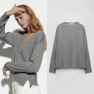 새상품급 ZARA 베이직 니트 가디건 M 사이즈