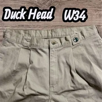 Duck Head 2턱 치노 팬츠 W34 L32